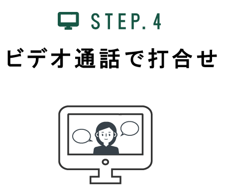 ビデオ通話で打合せ